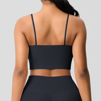 High support cropped vest