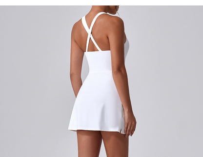 Zip front fitness dress