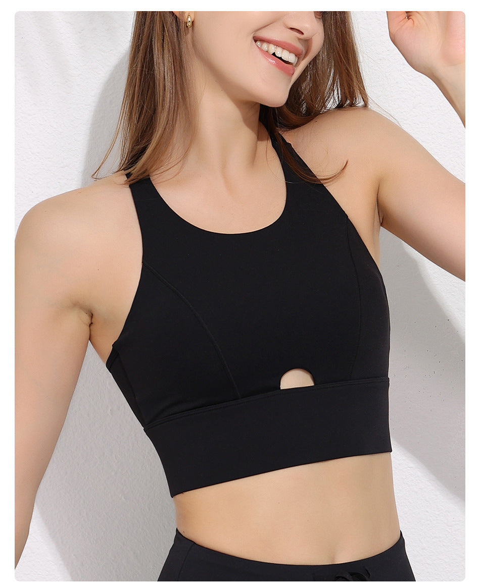 High support cut out bra