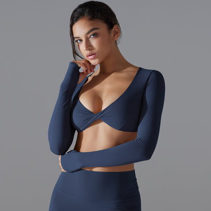 Twisted front full sleeve top
