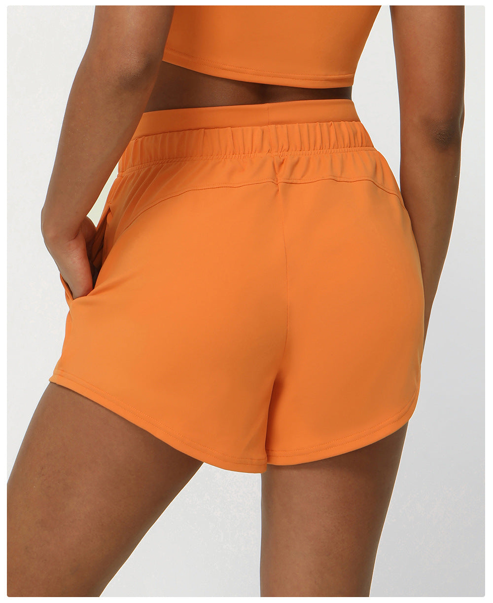 Running shorts with pockets
