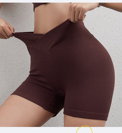 Ribbed V waist hot pants