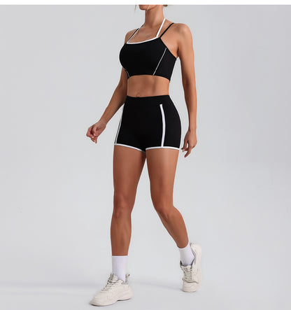 Contrast trim shorts