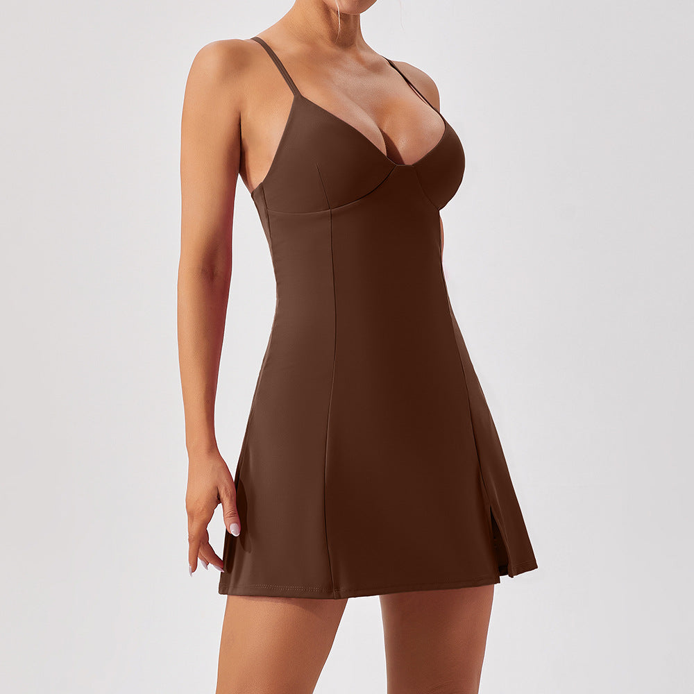 V neck tennis skirt
