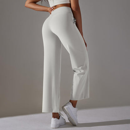 Straight leg trousers