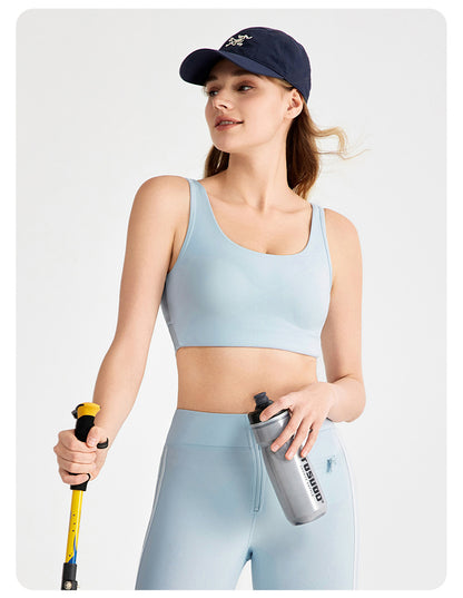 Cross back sports bra