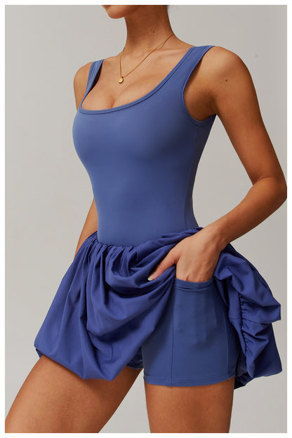 Balloon hem dress