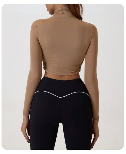 Full sleeve cropped top