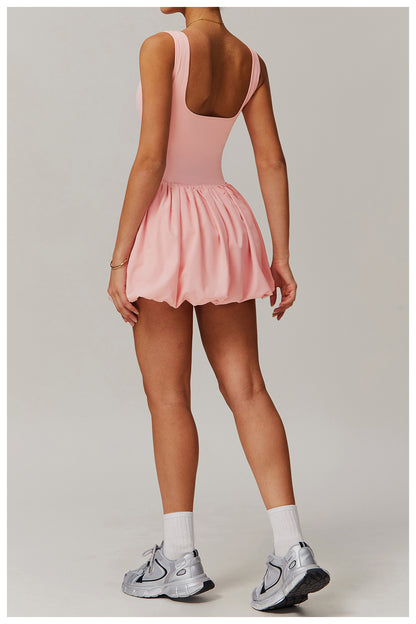 Balloon hem dress