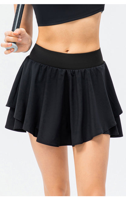 Layered skort