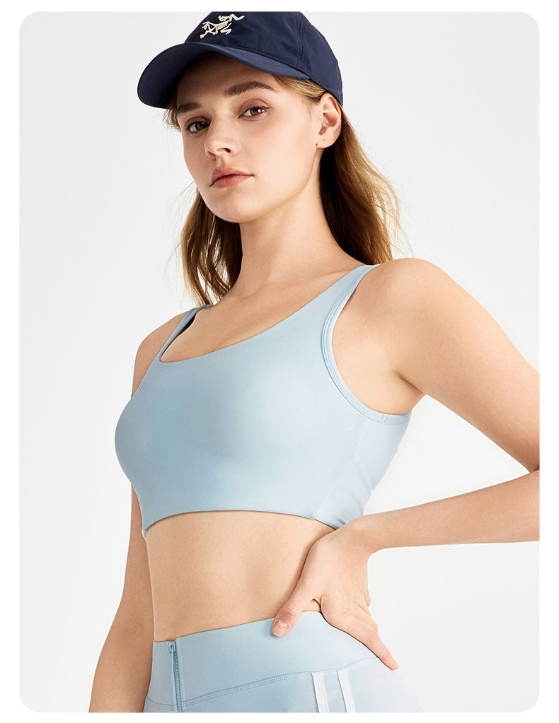 Cross back sports bra