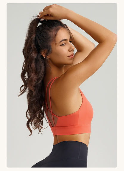 Spaghetti strap sports bra