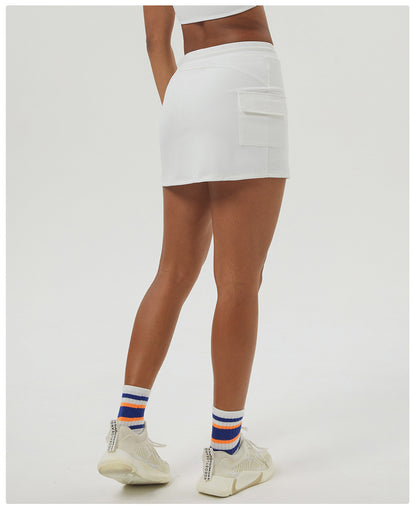 Quick dry draw string skort