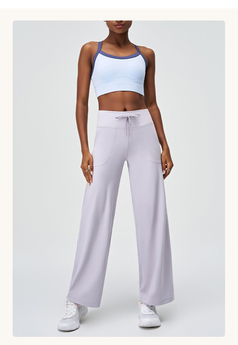 Straight leg trousers