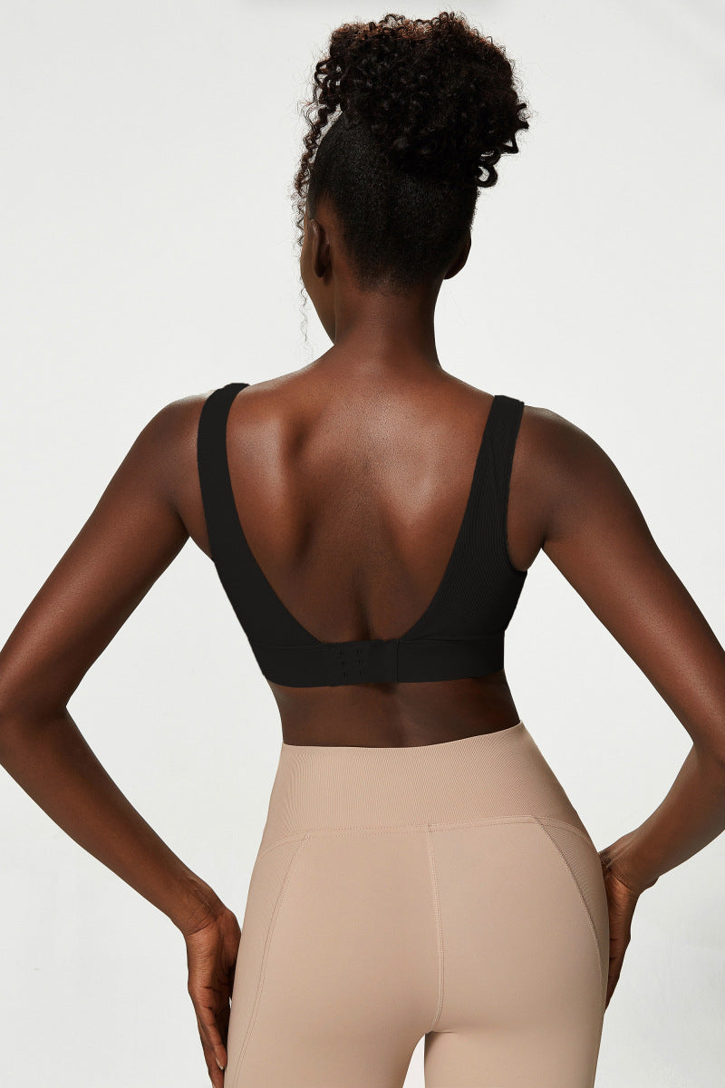 Low back sports bra