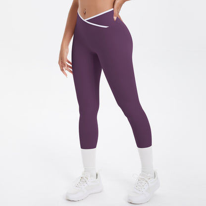 Cross waist leggings