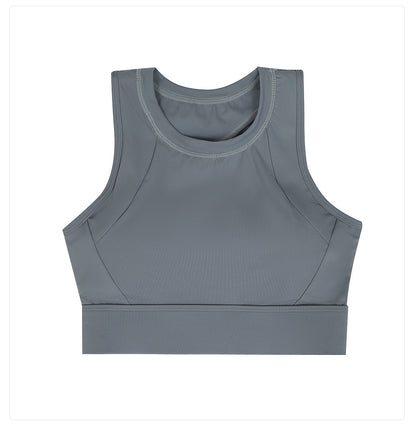 Cross back high support bra