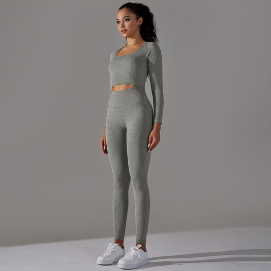 Seamless quick dry fitness set