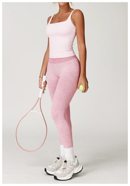 Stone washed leggings