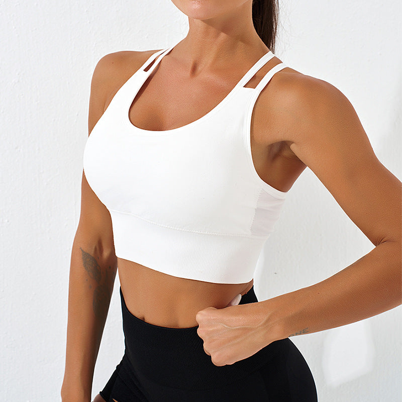 Double strap sports bra
