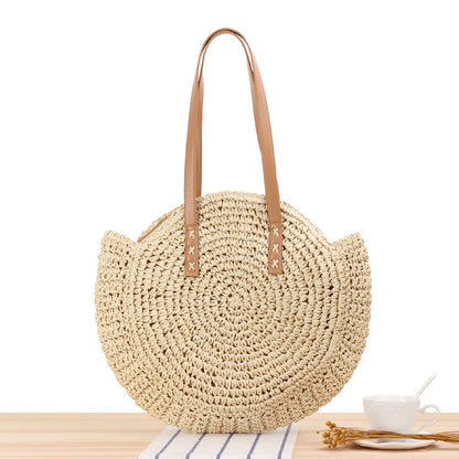 Straw shoulder bag