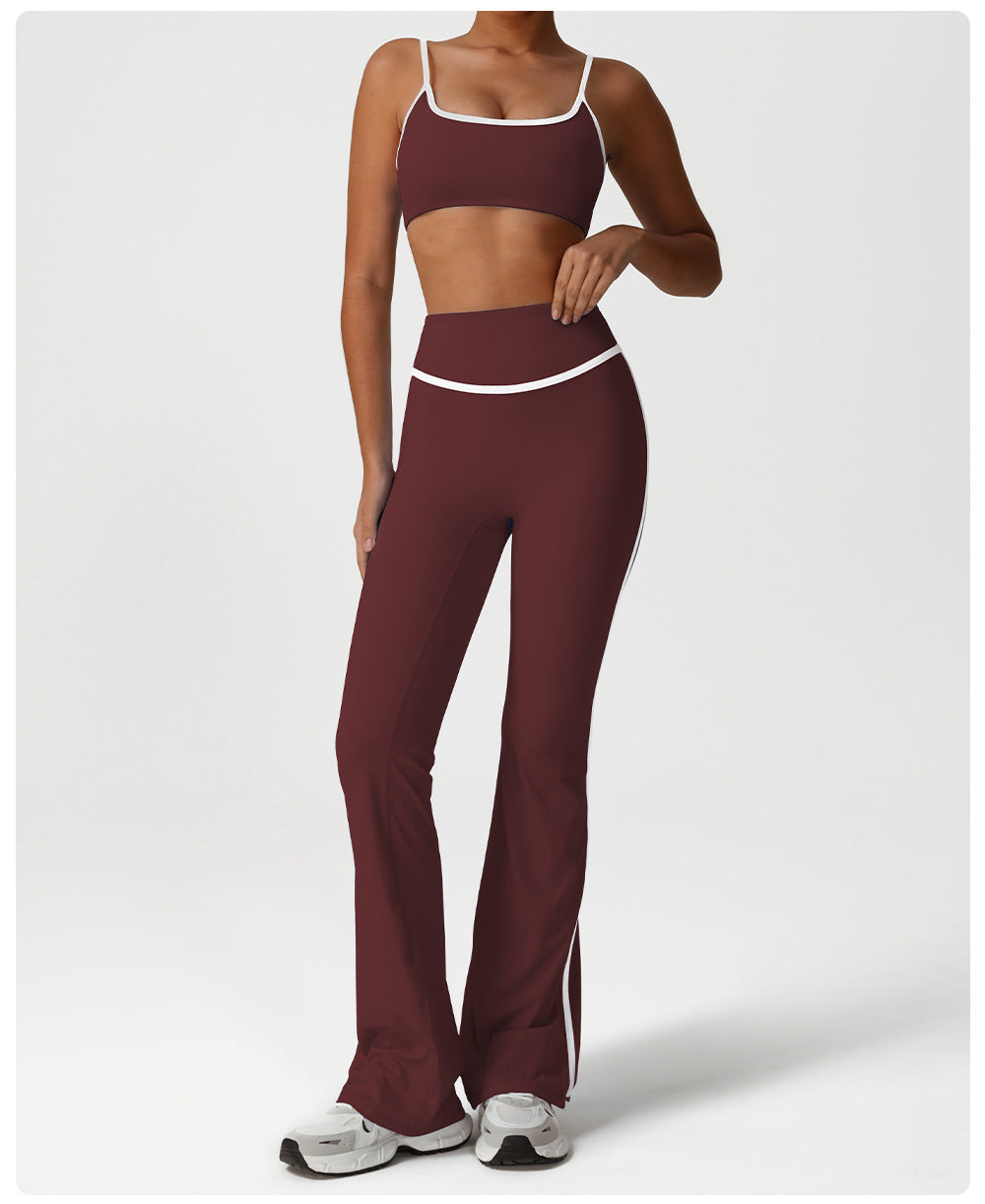 Trousers with contrast trim