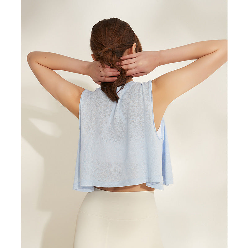 Loose fitting sleeveless top