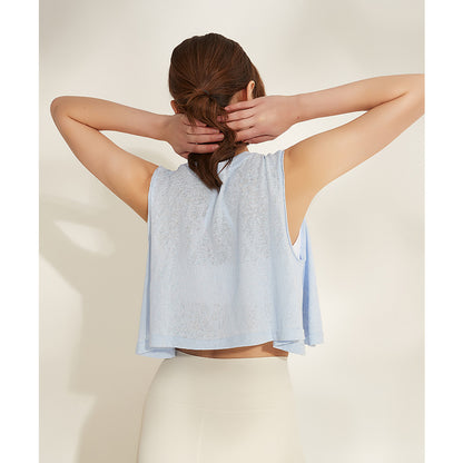Loose fitting sleeveless top