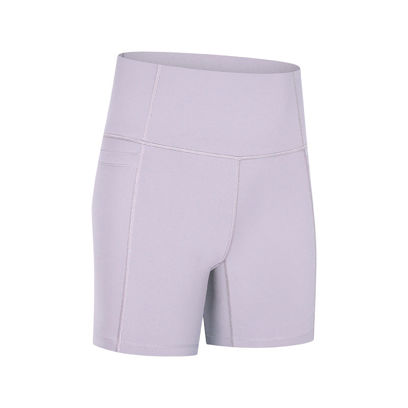 High waist shorts with side Pocket