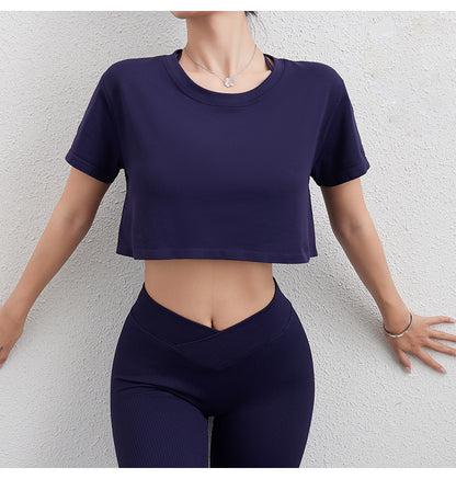 Loose fitting cropped top