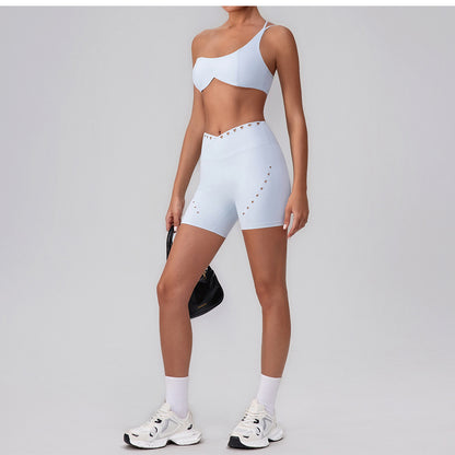 One shoulder sports bra