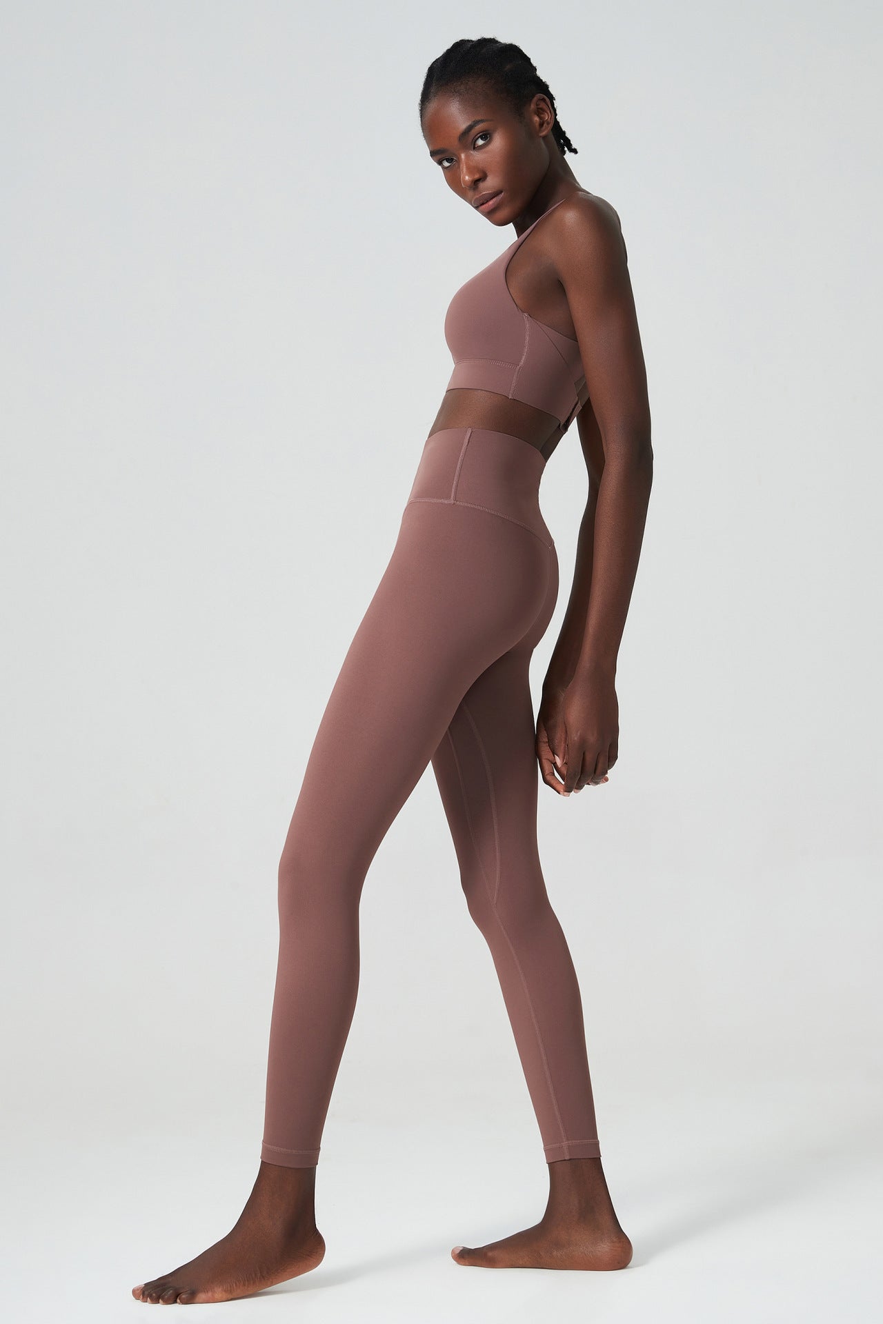 Cross back bra & leggings set