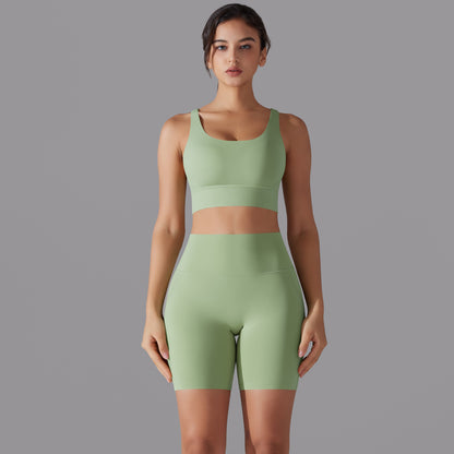 Cross back two piece set