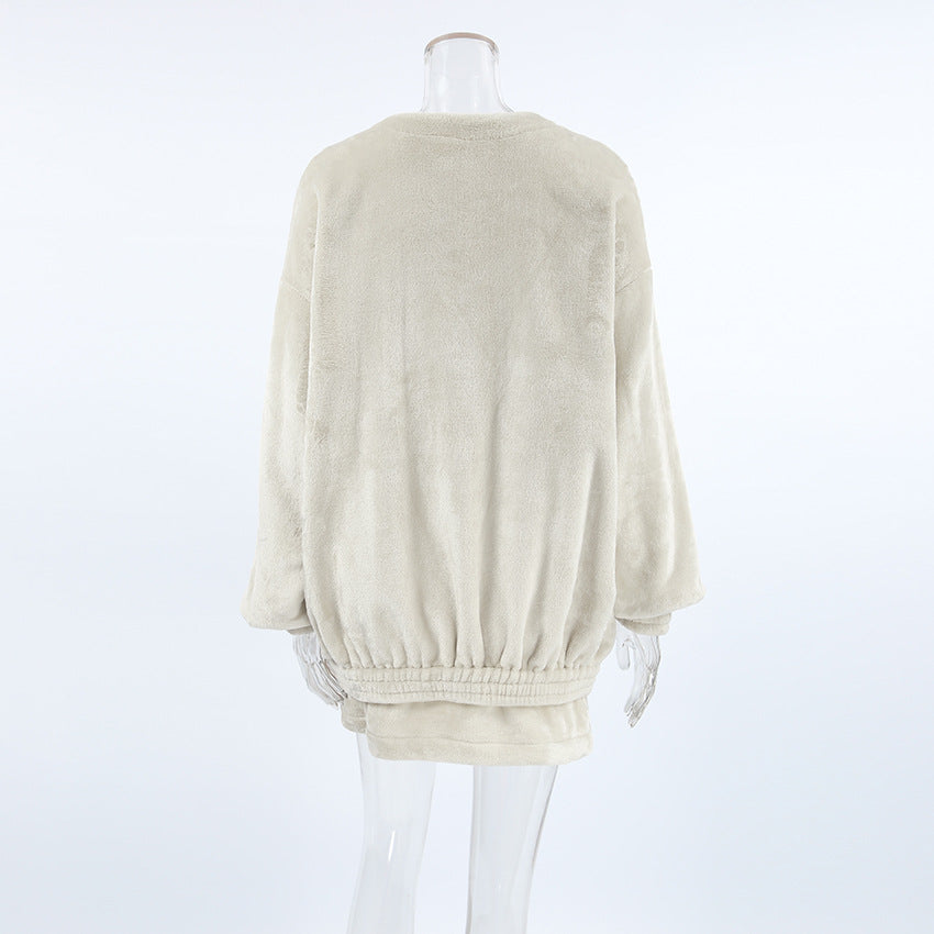Brushed velvet cardigan