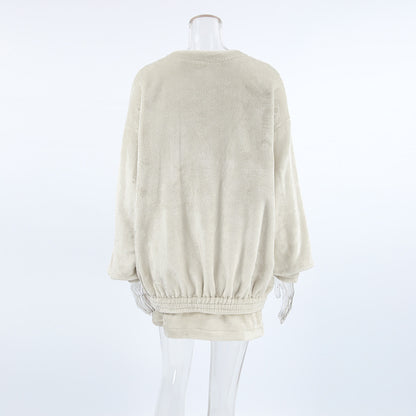 Brushed velvet cardigan