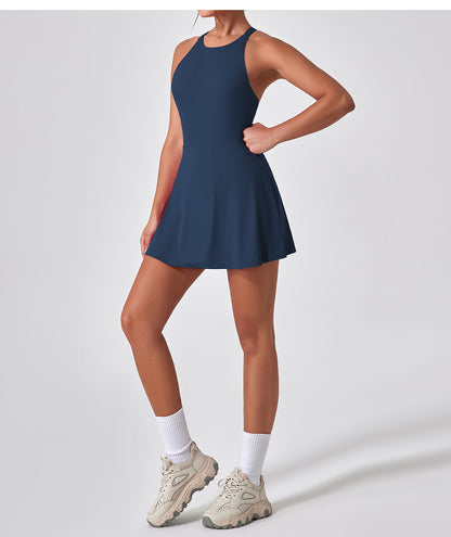 Cross back fitness dress