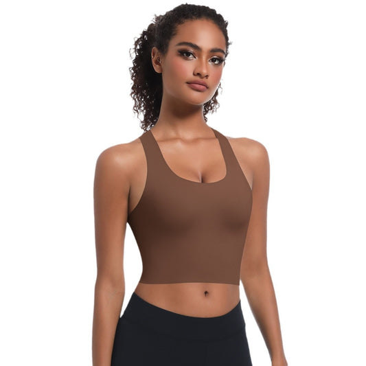 Seamless crossed back vest
