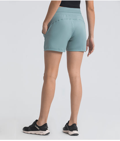 Casual workout shorts with drawstring