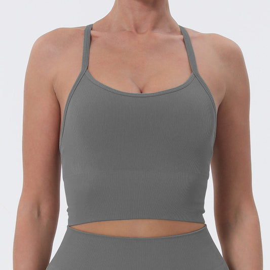Medium support cropped vest