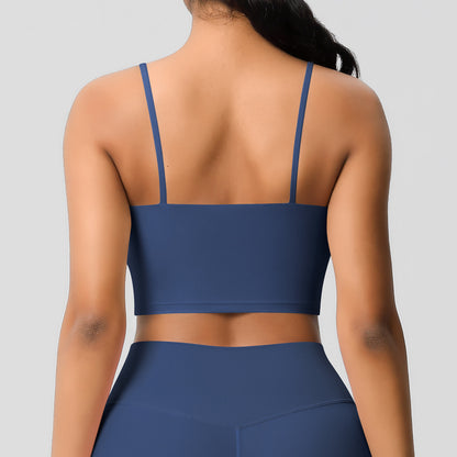 High support cropped vest