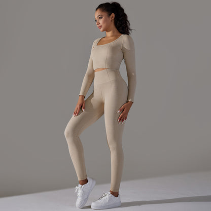 Seamless quick dry fitness set