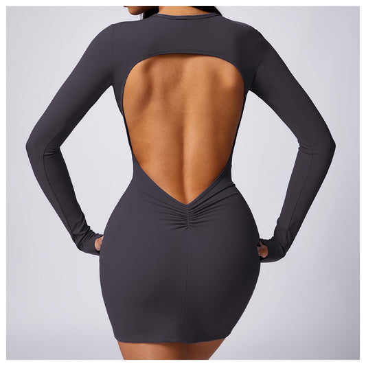 Open back dress