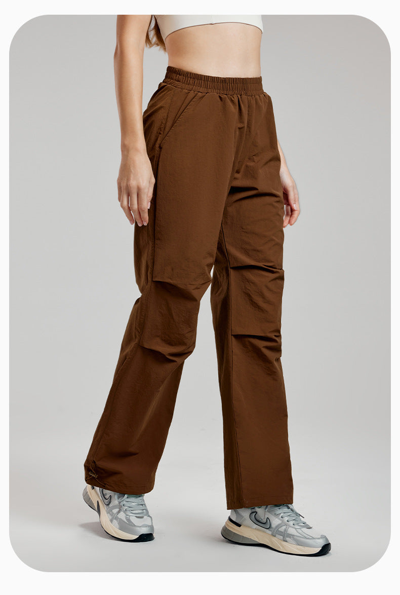 Straight leg  trousers with pockets