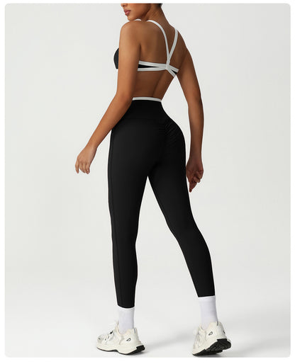 Cross waist leggings