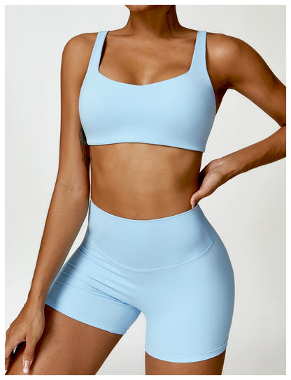 Quick dry seamless sports bra