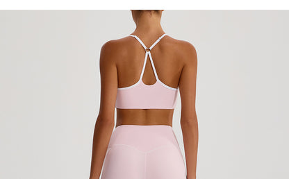 Contrast edge sports bra