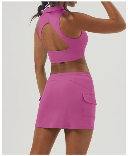 Quick dry draw string skort