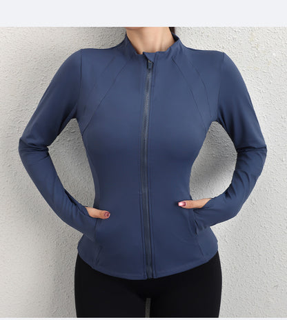 Zip front running top