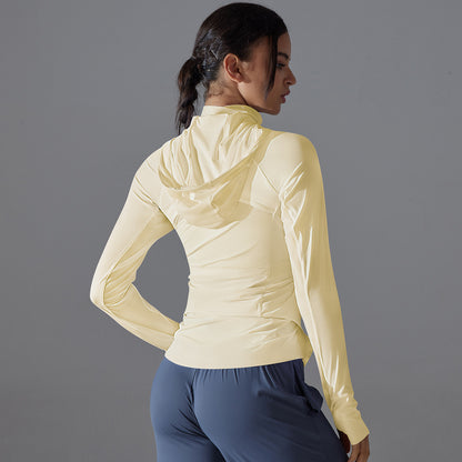 Breathable zip front top