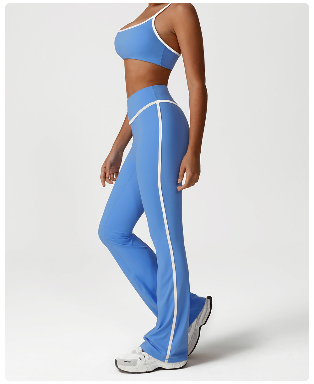 Trousers with contrast trim